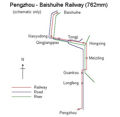 Pengzhou map