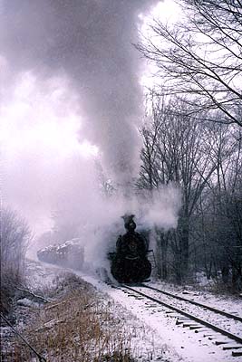 Near Shuangfeng in a snowstorm